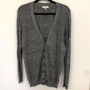 Madewell grey cardigan size L
